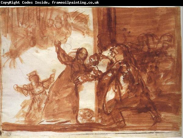 Francisco Goya Drawing for Poor folly
